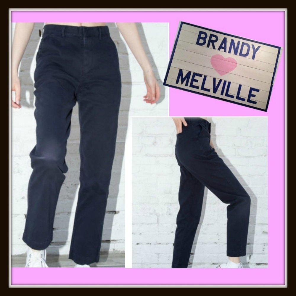 NEW Brandy Melville Navy Marla Pants